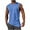 Blue, variant on AIEOTT Mens Cut Off Tank Tops Crewneck Sleeveless Tank Top Workout Gym Shirts Casual Athletic Shirts Solid Color Pullover Shirts