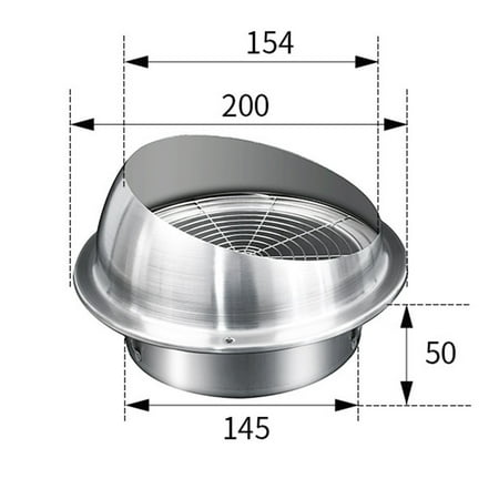 

AFQH Stainless Steel Wall Ceiling Exhaust Duct Cover Vent Cap Waterproof Outlet Valve