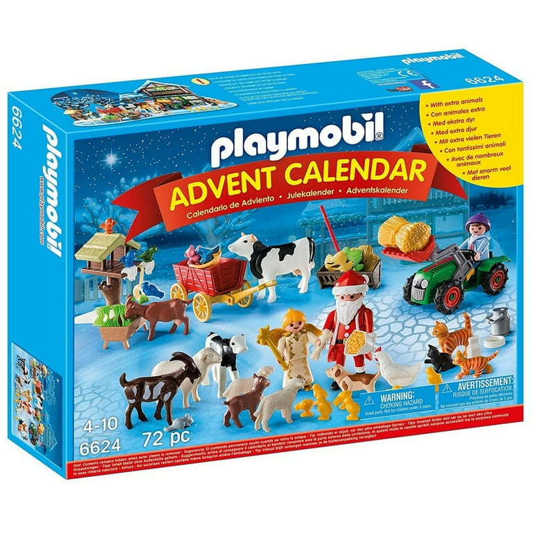 Advent Calendar Christmas on the Farm Set Playmobil 6624 - Walmart.com