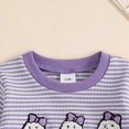 thumbnail image 7 of Gibobby Toddler Baby Girl Clothes 1T 2T 3T 4T 5T Fall Winter Outfits Contrast Color Long Sleeve Sweatshirt + Pants Sets(2-3 Years,Purple), 7 of 7