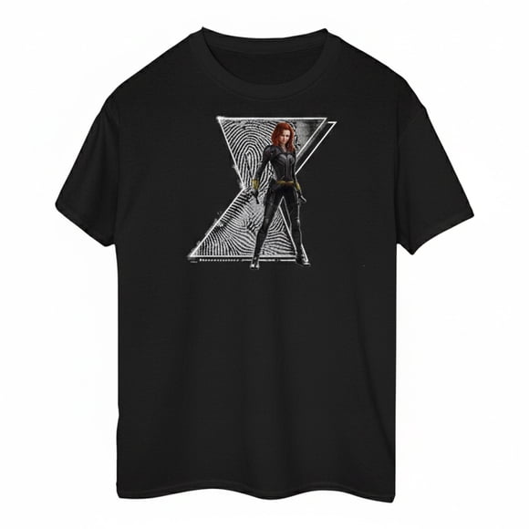 Black Widow Girls Natasha Logo Cotton T-Shirt