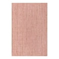 thumbnail image 2 of Unique Loom Braided Jute Collection Area Rug - Dhaka (6' 1" x 9' Rectangle Light Pink), 2 of 6