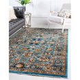 thumbnail image 1 of Unique Loom 3144406 5 x 8 ft. Alcott Dorchester Rectangular Rug, Turquoise, 1 of 1
