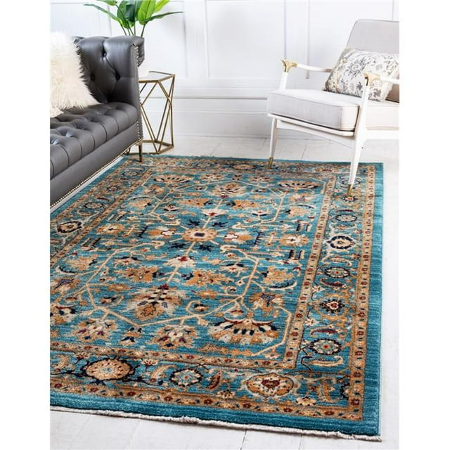 Unique Loom 3144406 5 x 8 Pi Alcott Dorchester Tapis Rectangulaire & 44; Turquoise