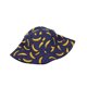 thumbnail image 1 of Jumpingount Sombrero de cubo Decoración de vestir femenina Estilo simple Sombreros para adultos Patrón de frutas de verano Parasol Sombreros de pescador Sombreros Plátano azul marino 56-58cm Jumpingount AP011570-03, 1 of 6