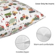 thumbnail image 3 of Pofeuu Excavator Print Double-sided plush pillowcase Square Throw Pillow Covers Pillows Cover for Living Room Bedroom Sofa Couch Cushion Cover（No pillow core）-18"x18", 3 of 7