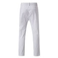 thumbnail image 4 of UTTOASFAY Mens Pants Men'S Casual Slim Fit Skinny Business formal Suit Dress Pants Slacks Trousers White 31(XL), 4 of 6