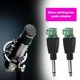 thumbnail image 4 of 1/4 Inch 6.35mm Mono Male Plug To Solderless Screw Terminal Block Adaptors(green+black)(5pcs), 4 of 5