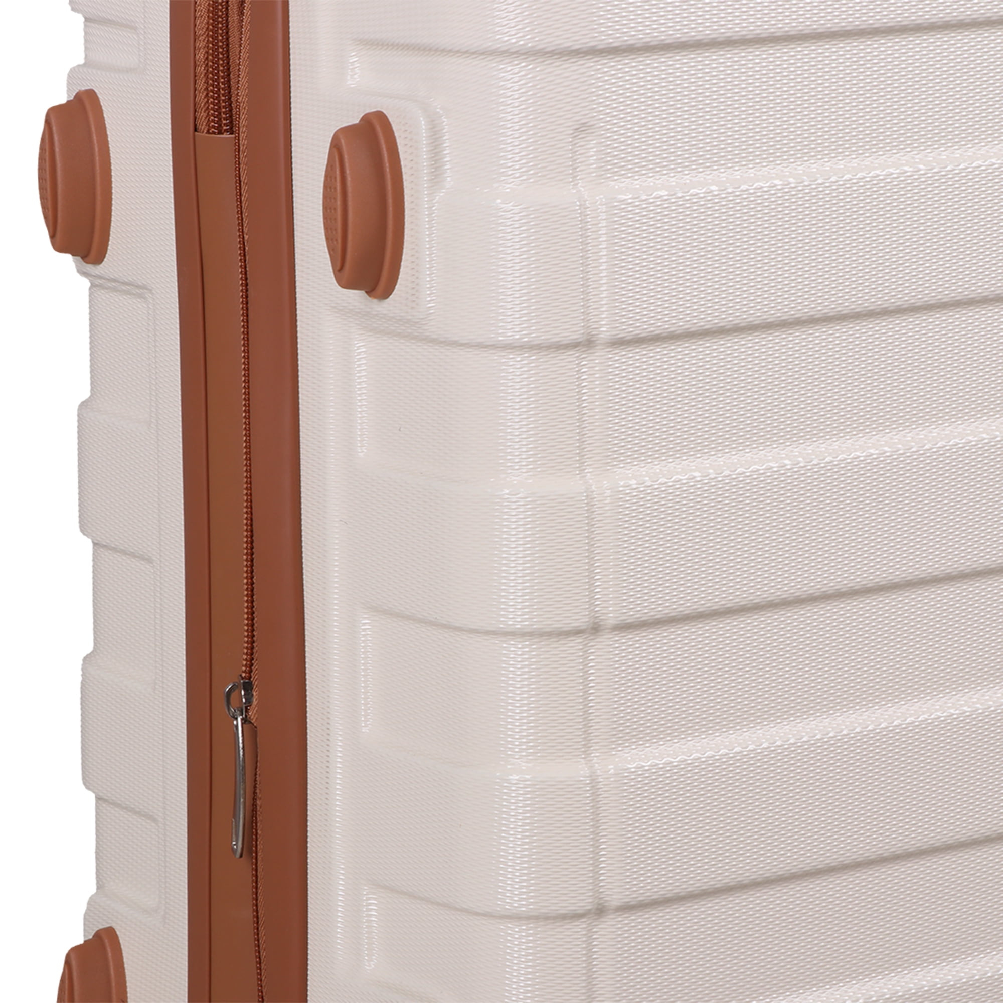 HomGarden 22-inch Carry on Luggage Hardside Expandable Travel Suitcase Spinner TSA Lock, White