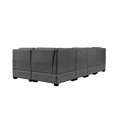 thumbnail image 6 of Churanty L Shaped Couch Sectional Sofa Set with Modular Sofa and Swivel Accent Chair,Living Room Furniture Sets,Gray, 6 of 12
