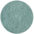 thumbnail image 4 of SAFAVIEH Lavena Solid Plush Shag Area Rug, Seafoam, 6'7" x 6'7" Round, 4 of 7