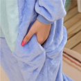 thumbnail image 4 of Pijamas de franela de dibujos animados para hombres y mujeres, ropa de dormir Unisex, mono de unicornio, Kigurumi Totoro, disfraces de Anime para adultos, Invierno, 4 of 4