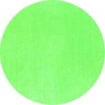thumbnail image 1 of Ahgly Company Indoor Round Solid Green Modern Area Rugs, 7' Round, 1 of 4
