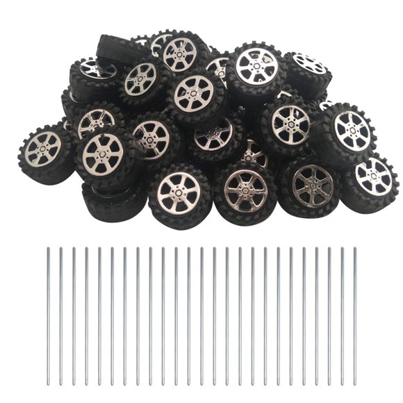 Ruedas de juguete y eje STEM para coche RC DIY Toy EUDAX, 50 unidades
