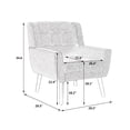 thumbnail image 7 of Modern Soft Linen Accent Chair, Classic Mid-Century Arm Chair With Black Legs, Sofa Chair for Club, Cafe, Living Room, Bed Room, Dark Gray, 7 of 7