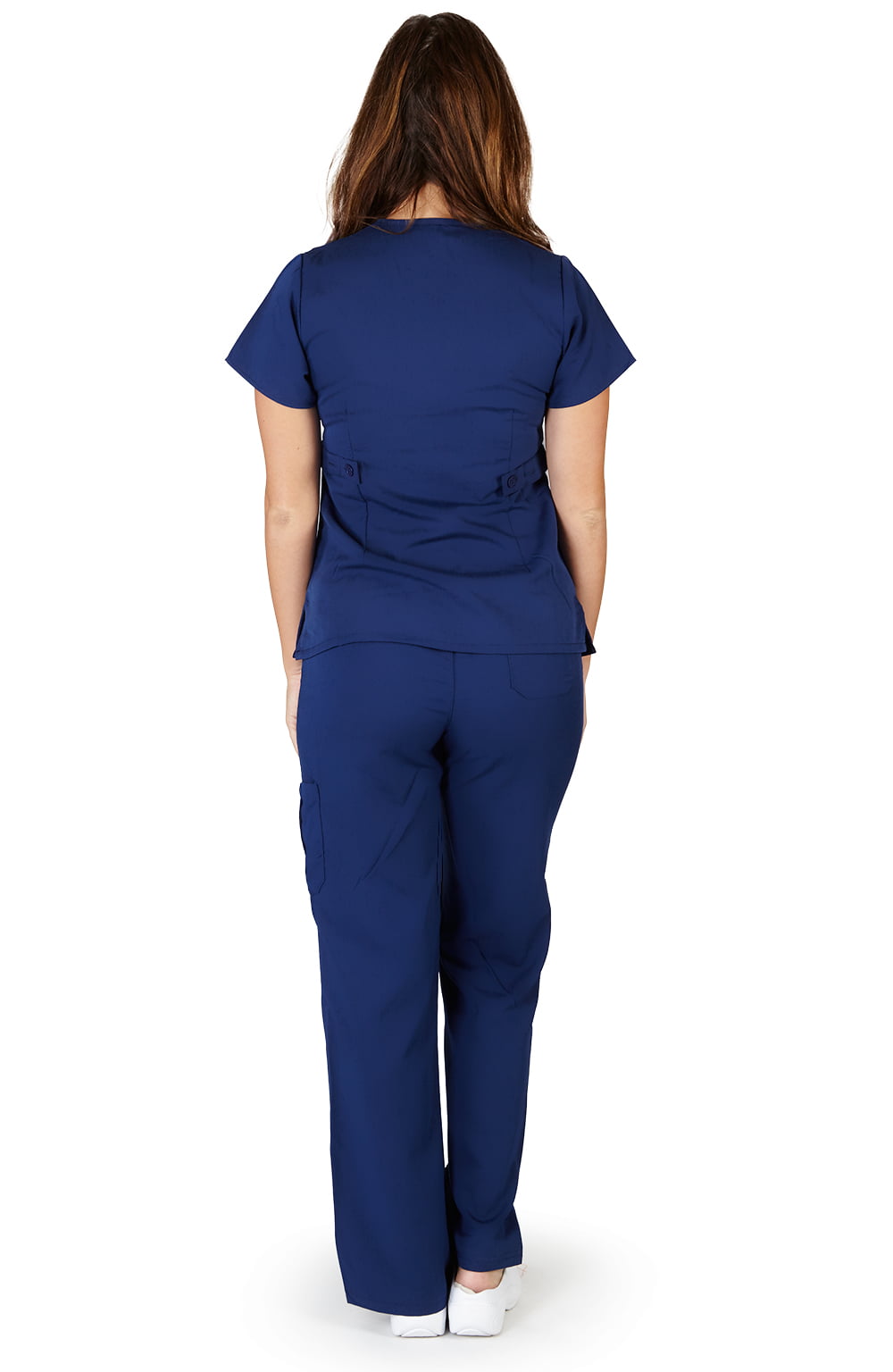 Ultra Soft Medical Nurse Uniform Premium Womens Junior Fit Mock Wrap Scrub Top 