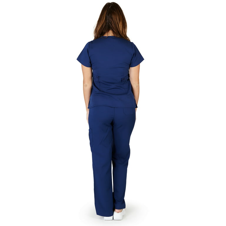 Ultra Soft Medical Nurse Uniform Premium Women's Junior Fit Mock Wrap Scrub  Sets