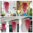 thumbnail image 5 of RECUTMS Artificial Hanging Plants Artificial Fall Flowers Faux Autumn Plants Artificial Ferns for Outdoors Hanging Fake Vines for Fall Decor (Wine Red), 5 of 7