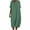 Green, variant on QUYUON Casual Summer Linen Dresses for Women V-Neck Short Sleeve Midi Dress Solid Color Loose Flowy A-Line Tunic Dress Mid-Length Dress Wedding Guest Evening Party Dress Style D-7123 Dark Gray M