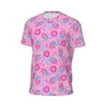 thumbnail image 6 of Wukai Donuts Print Men's Short-Sleeved Mesh T-Shirt,Quick-Dry Short Sleeve Workout T-Shirt-Large, 6 of 8