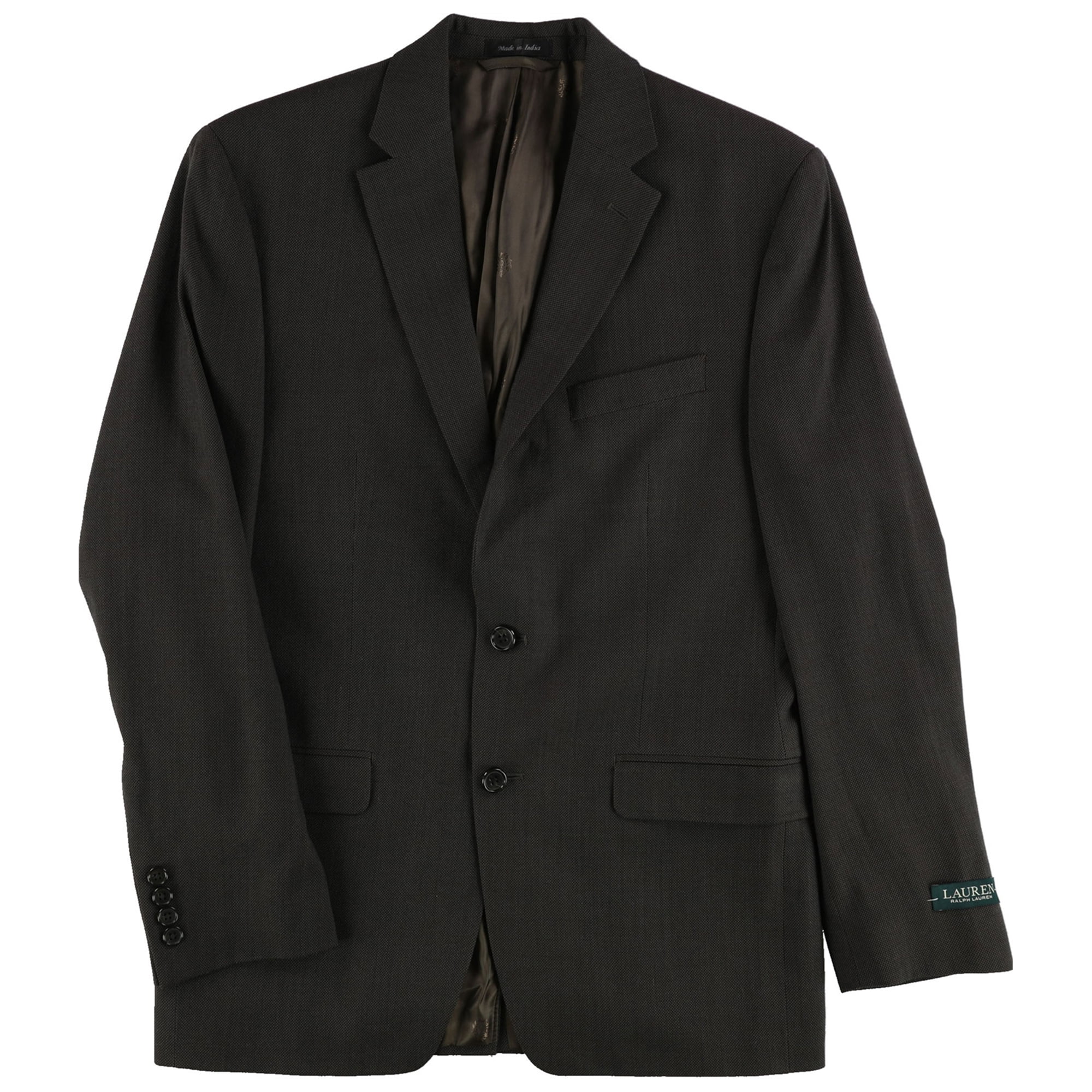 Ralph Lauren Mens Textured Two Button Blazer Jacket, Brown, 42 Long ...