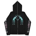 thumbnail image 1 of Sudaderas oscuras europeas y americanas para hombres y mujeres, sudaderas con capucha, parejas góticas, sudaderas Harajuku con cremallera de gran tamaño, 2023, 1 of 5