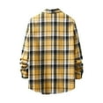 thumbnail image 5 of DxhmoneyHX Men's Flannel Shirts Button Down Regular Fit Long Sleeve Plaid Flannel Shirts Casual lightweight Shirts Jacket, 5 of 8