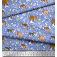 thumbnail image 3 of Soimoi Poly Georgette Fabric Kangaroo,Elephant & Lion Animal Decor Fabric Printed Yard 42 Inch Wide, 3 of 3