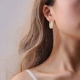 thumbnail image 3 of WILLBEST Aretes Mujer Plata Pendientes De Botón De Oro Lleno De Circonitas Para Mujer Pendientes De Botón De Plata Pendientes De Aro Para Mujer Joyería Cumpleaños Para Mujer Cumpleaños Para Mujer, 3 of 3