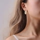 thumbnail image 3 of WILLBEST Aretes Mujer Plata Pendientes De Botón De Oro Lleno De Circonitas Para Mujer Pendientes De Botón De Plata Pendientes De Aro Para Mujer Joyería Cumpleaños Para Mujer Cumpleaños Para Mujer, 3 of 3