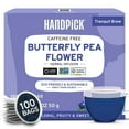 thumbnail image 1 of HANDPICK Butterfly Pea Flower Tea (100 Count)  | Natural Blue | Caffeine Free, Non-GMO, 1 of 11