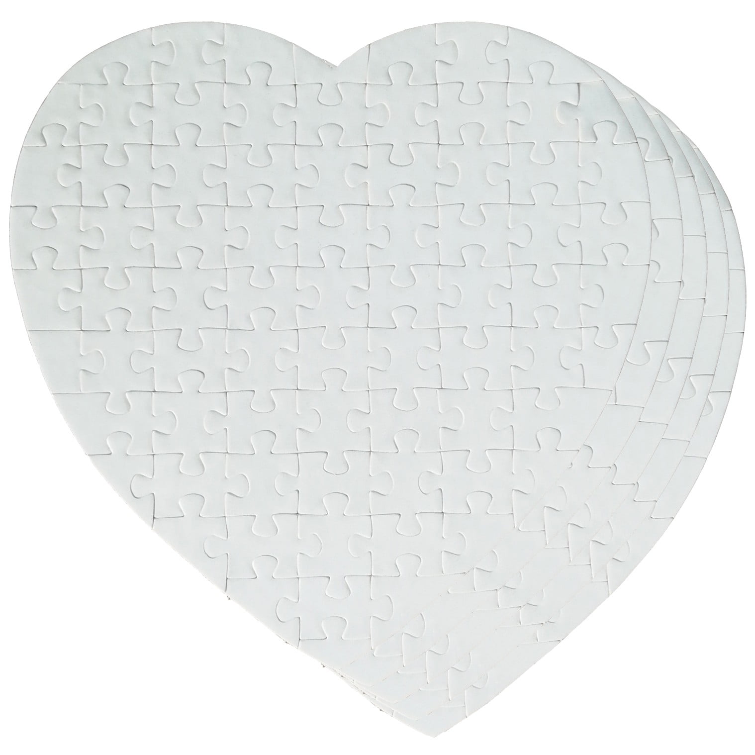 Sublimation Blank Puzzle DIY Craft Heart Puzzle DIY Transfer