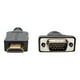 Eaton Tripp Lite Series (HDMI HD-15 (VGA) 10 ft HDMI to VGA Active Adapter Cable to Low-Profile HD15 M/M), (3.1 M) - Câble Adaptateur - HDMI Mâle vers Mâle - 10 Pi - Blindé - Noir - Vis à Molette - Câble Adaptateur - HDMI Mâle vers HD-15 (VGA) Mâle - Noir – image 2 sur 6