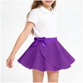 thumbnail image 2 of Miluxas Girls Ballet Dance Skirts Sheer Chiffon Wrap for Dancing Skating Purple 5-6 Years, 2 of 6