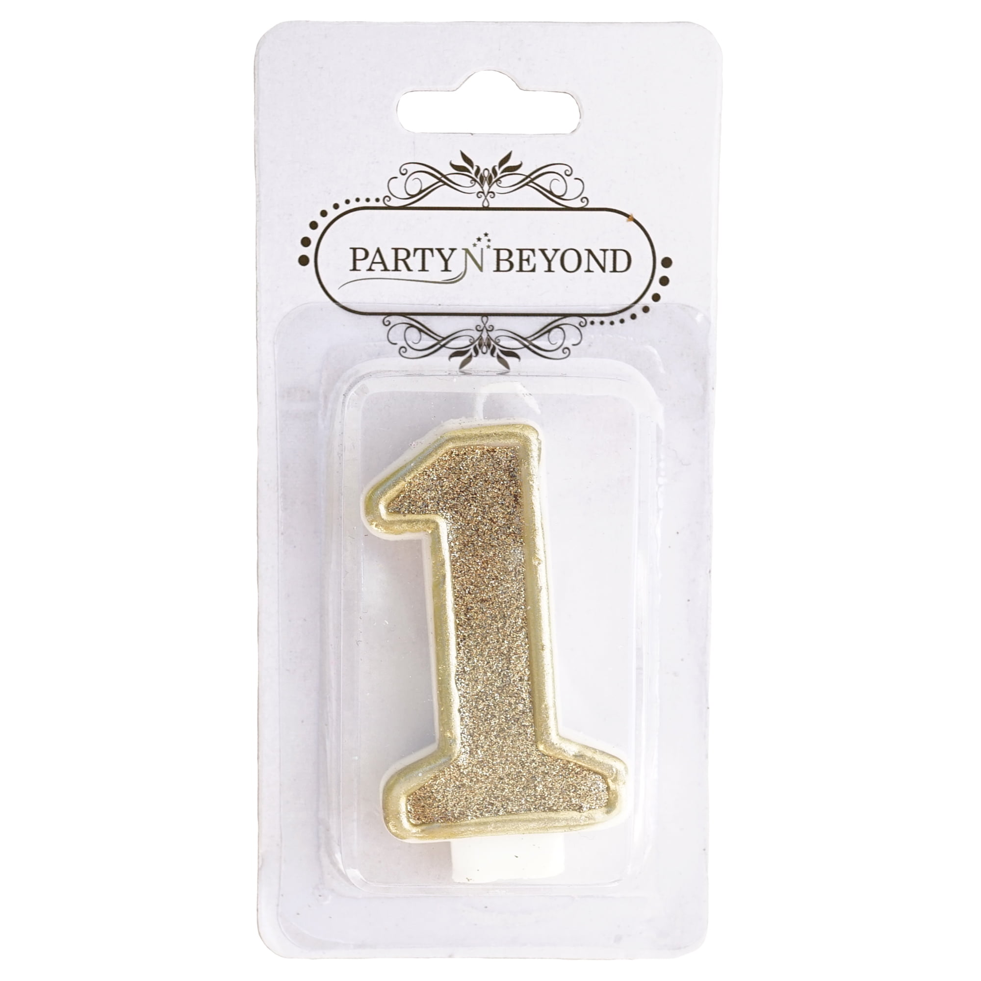 Theme Party URAQT Birthday Candles Numbers Reunions Number 0 Gold Glitter Birthday Numeral Candles for Birthdays Weddings 