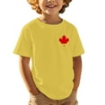 thumbnail image 1 of T-shirt à Manches Courtes Imprimé Feuille d'Érable pour Garçons, Taille 4-5T, 1 of 4