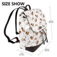 thumbnail image 2 of Disketp Rabbit And Squirrel Mochila de Cuero para Mujer, Bolso de Espalda Antirrobo con Estilo para Viaje, Trabajo y Uso Diario, 2 of 4