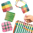 thumbnail image 6 of Newtall 96pcs Loom Potholder Loops Weaving Craft Loops with Multiple Colors for DIY Crafts Kids Adult, 6 of 10
