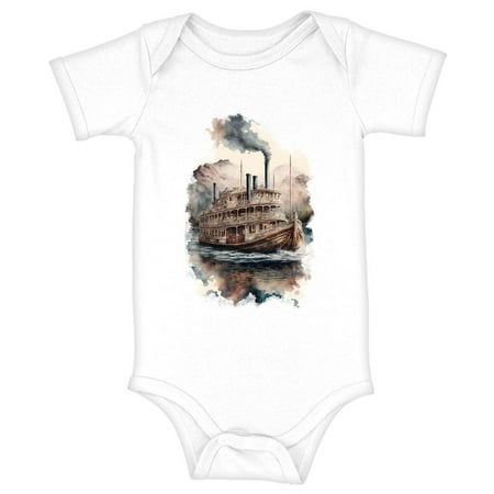 

Ship Design Baby Jersey Onesie - Cool Baby Bodysuit - Printed Baby One-Piece