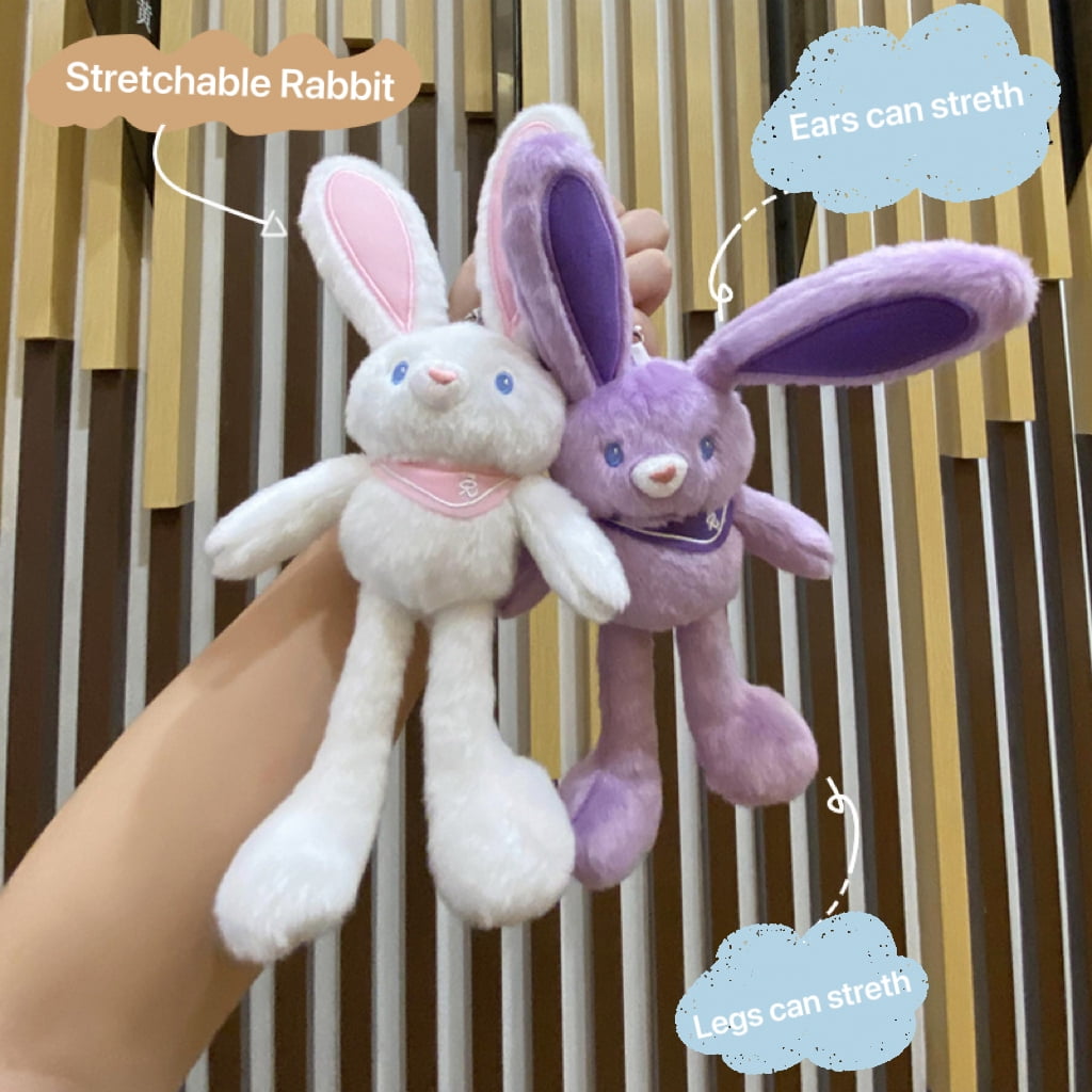 FORTUNE Bunny with Adjustable Legs Plush Stretchable Rabbit 