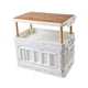 thumbnail image 4 of Caja de almacenamiento para acampada Colamx con tapa y asa de madera contenedor de almacenamiento plegable 95L, 4 of 8