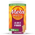 thumbnail image 1 of Metamucil, suplemento de fibra en polvo de cáscara de psyllium sin sabor, natural sin edulcorantes añadidos, polvo de fibra de cáscara de psyllium 4 en 1 para la salud digestiva, marca de fibra número, 1 of 5