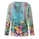 thumbnail image 5 of Camisas de manga larga para mujer, cuello redondo, estampado floral, ajuste holgado, túnica de otoño, tops de otoño para mujer Pompotops  FGAJ10793, 5 of 5