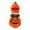Orange, variant on GiLiling Baby Plush Halloween Pumpkin Romper with Accessories, Graphic Print, Soft Plush Fabric, Kids Halloween Holiday Party Wear
