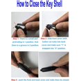 thumbnail image 2 of XINQIHANG 1pc Replacement Key Fob Shell Case Fit for Honda 2008-2012 Accord 2006-2013 Civic EX 2009-2015 Pilot 4 Buttons Keyless Entry Remote Car Key Fob Cover Housing Casing, 2 of 7