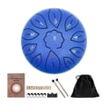 thumbnail image 1 of STARTIST Mini 6 Inch Steel Tongue Drum and Carrying Bag Music Education Gift blue, 1 of 4