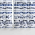 thumbnail image 5 of Boho Window Curtain1 Panel Geometric Printed Pattern Kitchen Curtains Bohemian Modern Tribal Folk Kitchen Valance for Home Decor, Navy, 26 x 24 Inch, 5 of 5