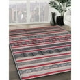 thumbnail image 2 of Ahgly Company Indoor Rectangle Mid-Century Modern Silver Pink Solid Area Rugs, 2' x 4', 2 of 6
