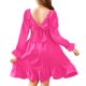 thumbnail image 1 of Vestido de fiesta rosa intenso Arshiner para niñas, talla 13, 1 of 6