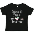 thumbnail image 3 of Inktastic Nana and Papa Love Me- Heart Grandchild Boys or Girls Toddler T-Shirt, 3 of 5